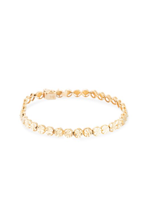 14k Yellow Gold Flexible Bracelet
