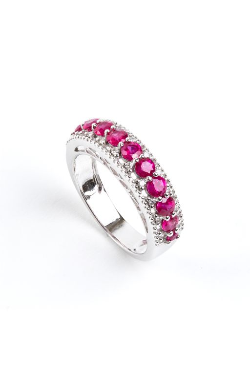 18k Gold Ruby and Diamond Ring