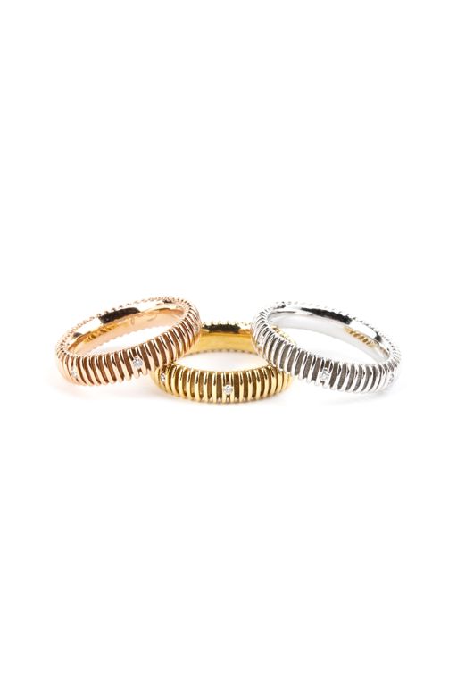 Three 18k Gold Diamond Rings