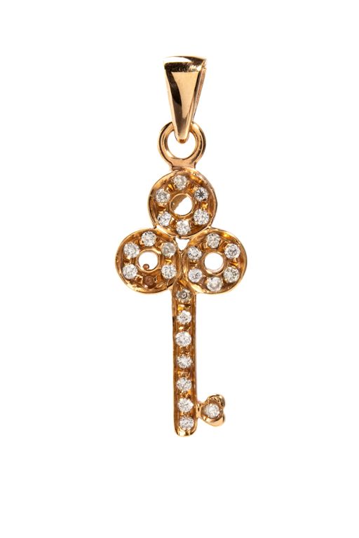 18k Gold Diamond Pendant