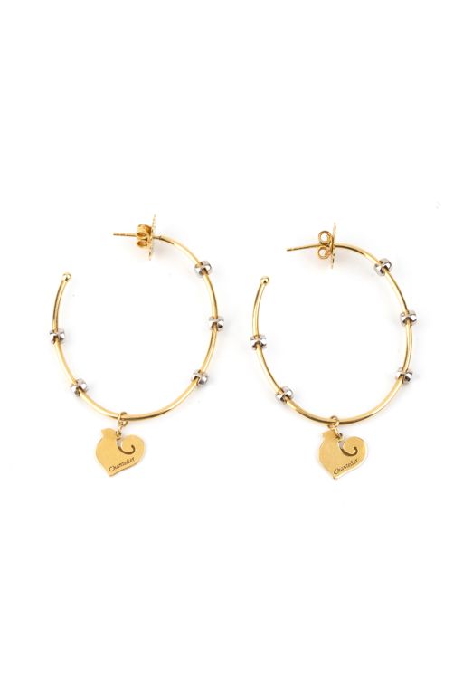 Pair of 18k Gold Diamond Earrings