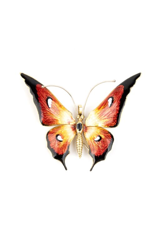 18k Gold Pendant Brooch
