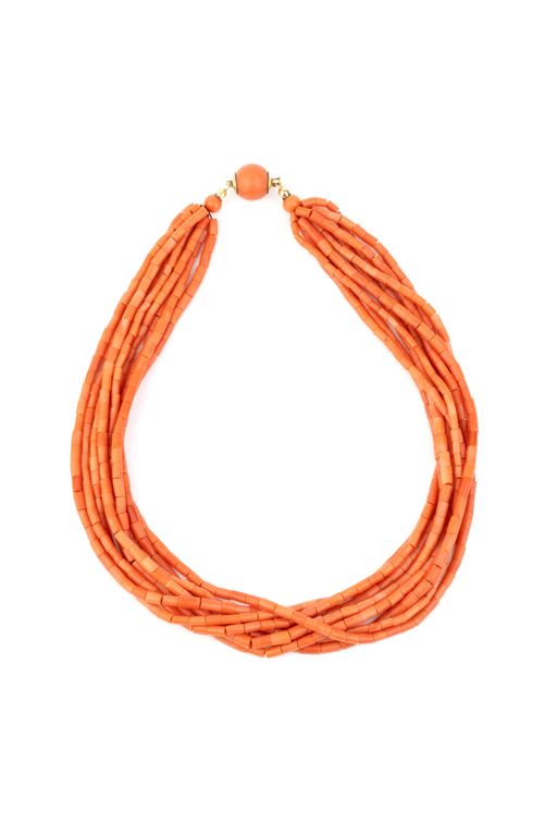 Gold Coral Necklace