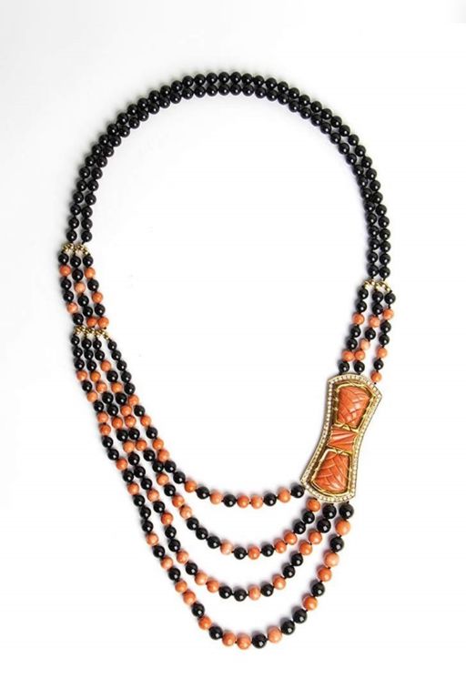 18k Gold Multi-Gem Necklace