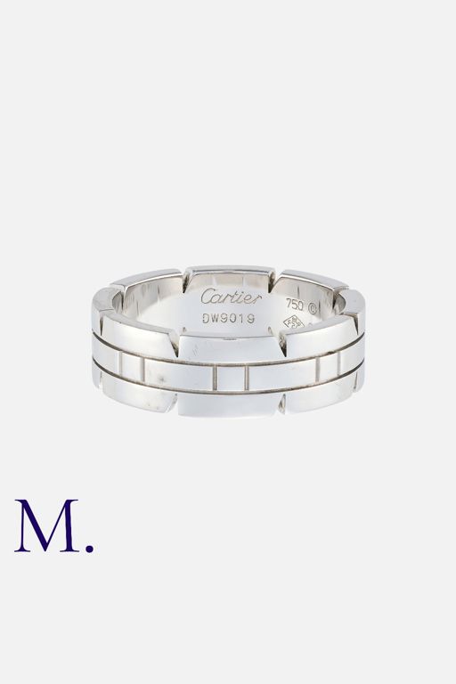 18k White Gold Band Ring