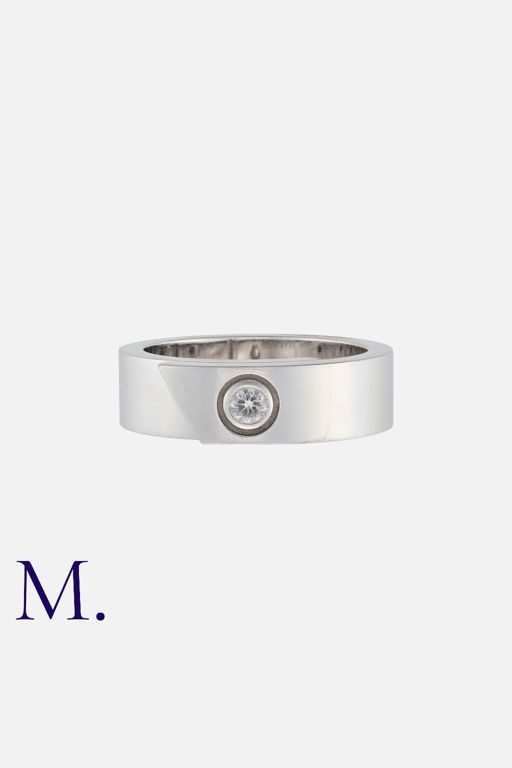 18k White Gold Diamond Band Ring