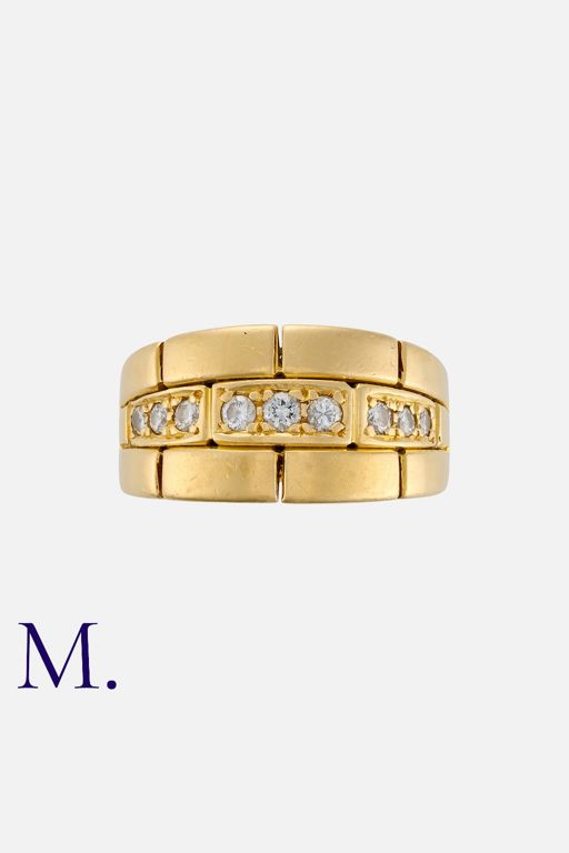 18k Yellow Gold Diamond Band Ring