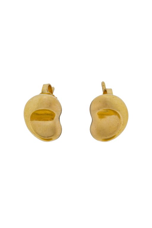 Pair of 18k Gold Bean Earrings