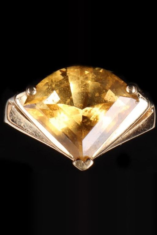 14k Gold Citrine Ring