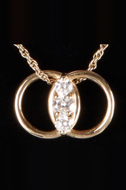 14k Gold Diamond Necklace