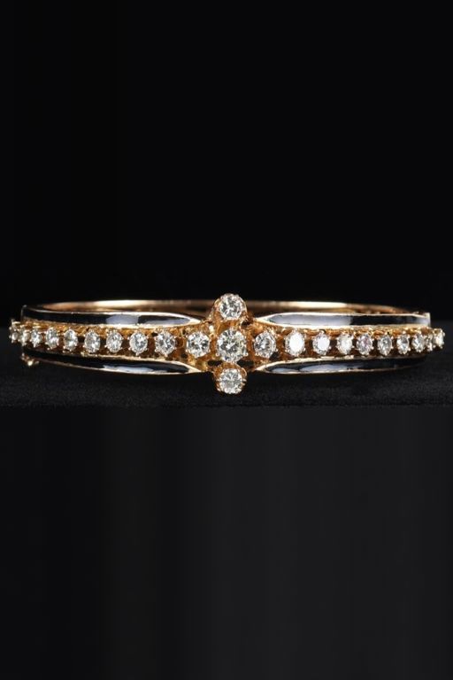 14k Gold Moissanite Bracelet