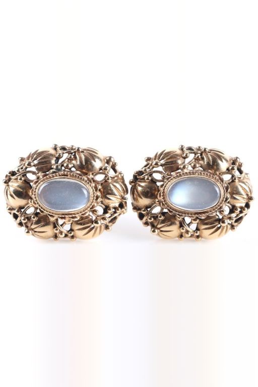 14k Gold Glass Earrings