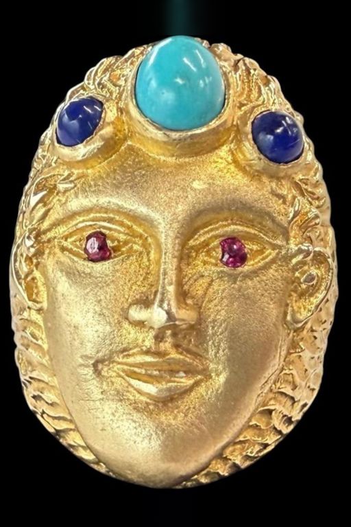 14k Gold Multi-Gem Ring