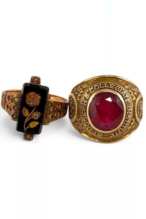 10k and 14k Gold Ring Set