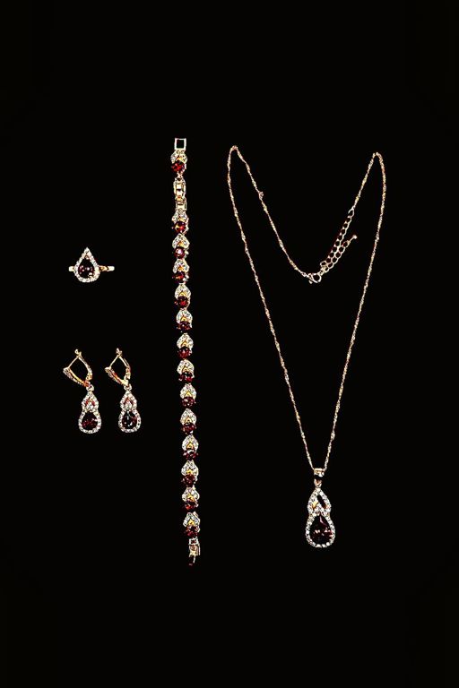 Simulated Sapphire Jewelry Set