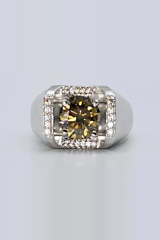 Sterling Silver Moissanite Ring