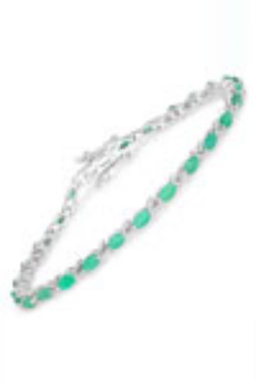 Sterling Silver Emerald Bracelet