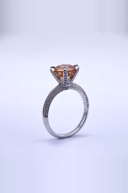 Sterling Silver Moissanite Ring