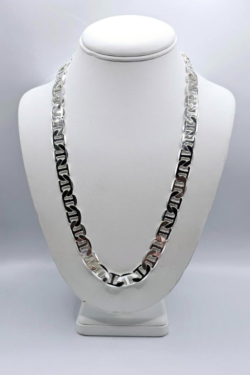 Silver Plate Mariners Chain Necklace