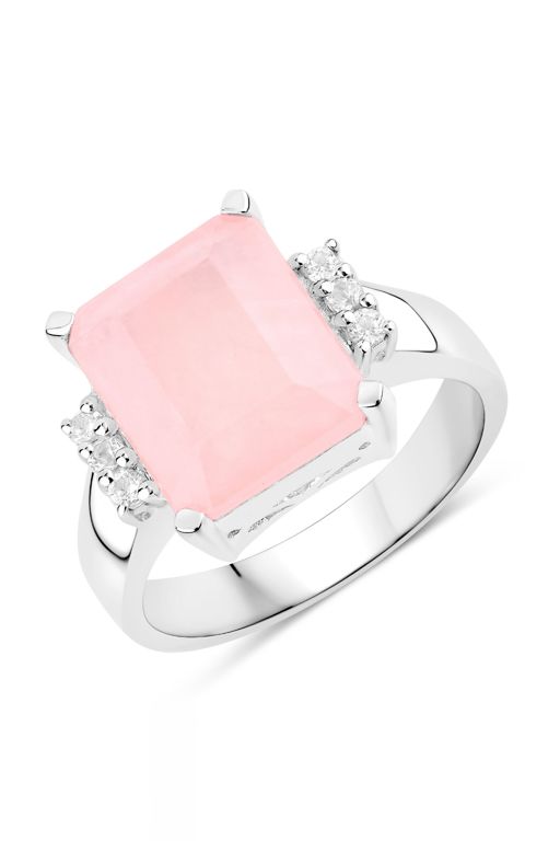 Sterling Silver Quartz and Topaz Ring