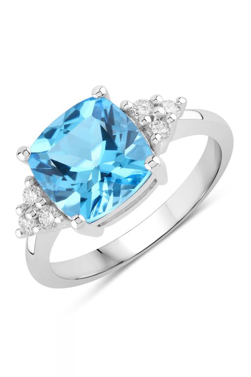 Topaz and Diamond Ring