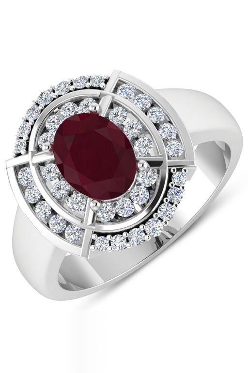 14k Gold Ruby and Diamond Ring