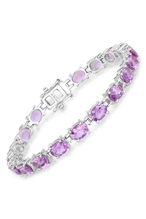 Sterling Silver Amethyst Bracelet