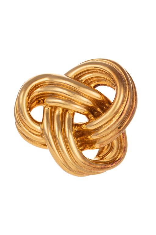 14k Yellow Gold Infinity Knot Brooch
