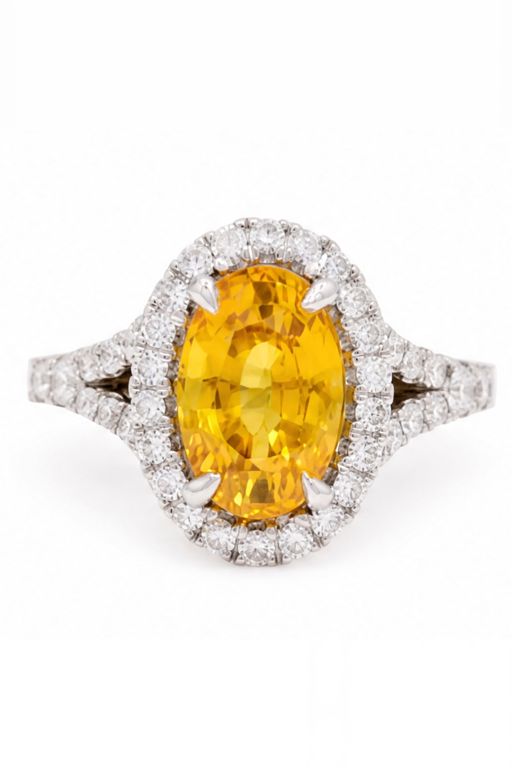 18k Gold Sapphire and Diamond Ring