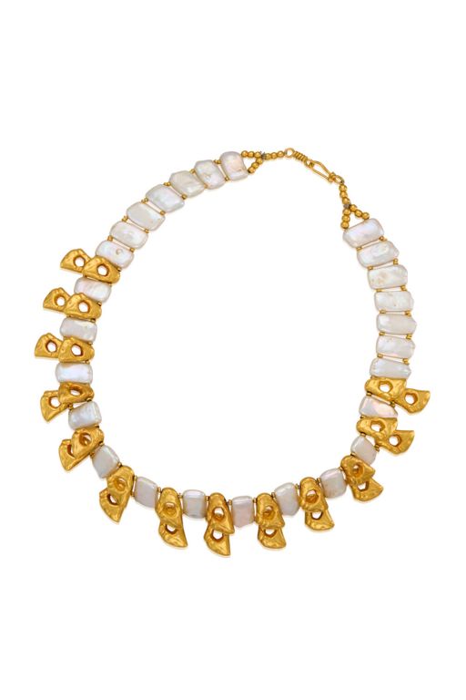 22k Gold Pearl Necklace