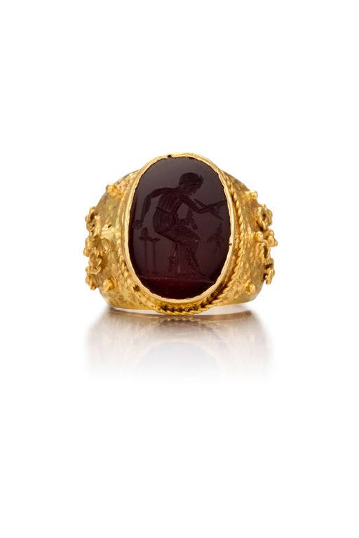 22k Gold Carnelian Ring