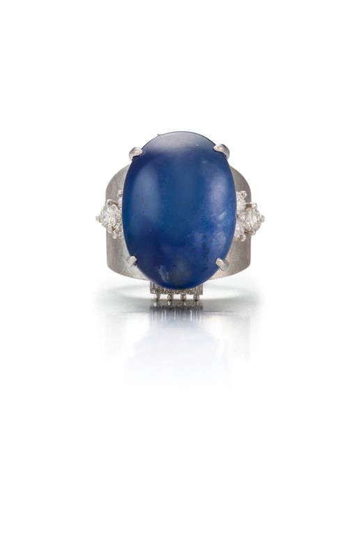 14k Gold Sapphire and Diamond Ring