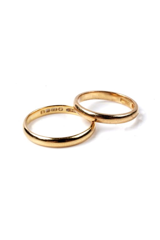 Two 22k Gold Rings