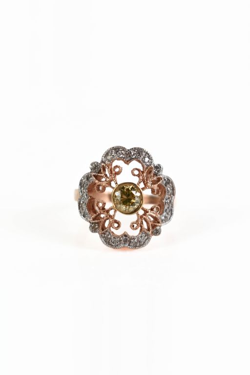 14k Rose Gold Diamond Ring