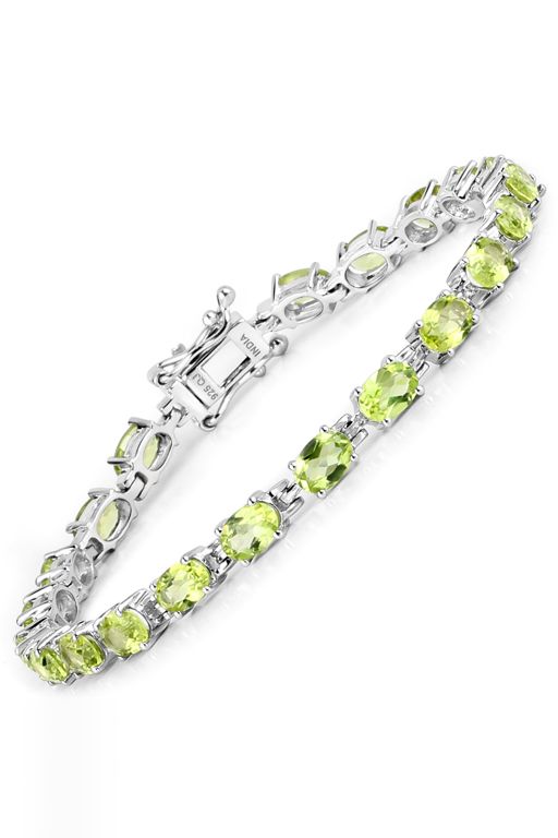 Sterling Silver Peridot Bracelet