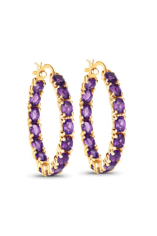 Sterling Silver Amethyst Earrings