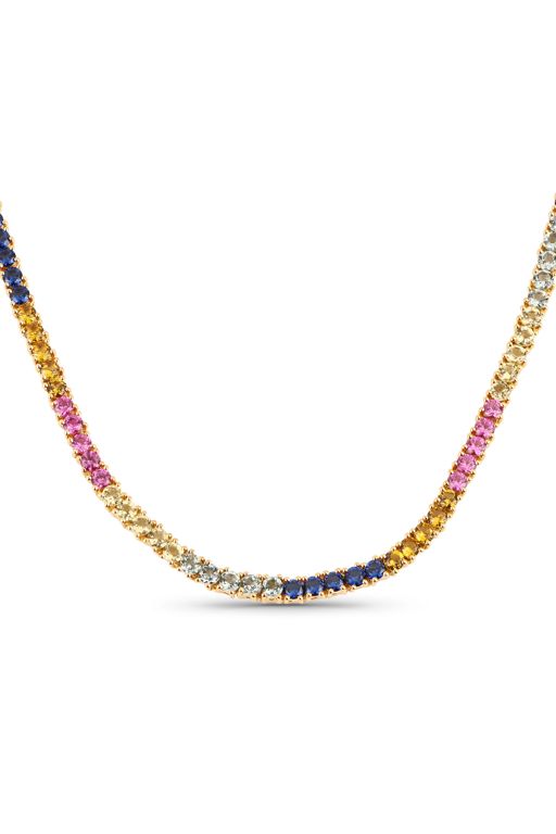 Sterling Silver Sapphire Necklace