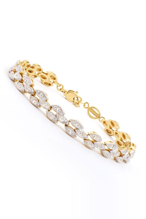 Brass Diamond Bracelet