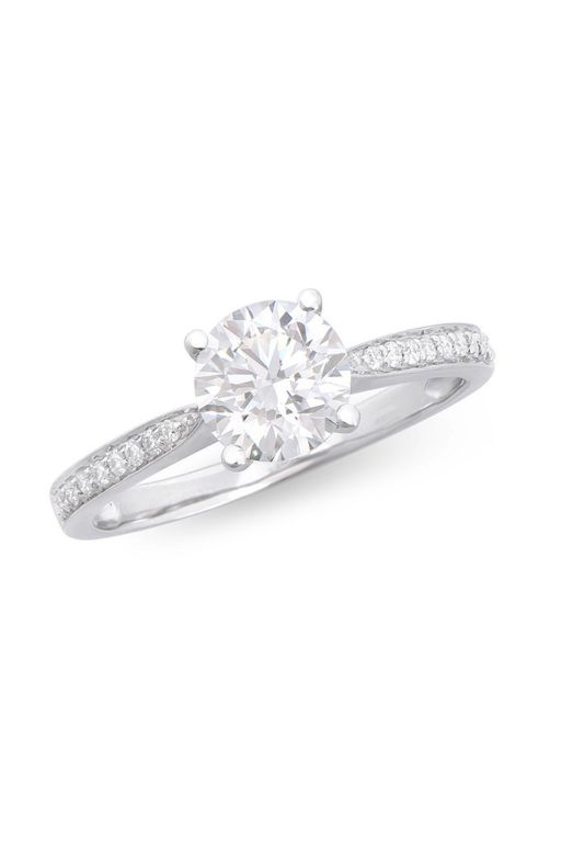 14k White Gold Diamond Ring