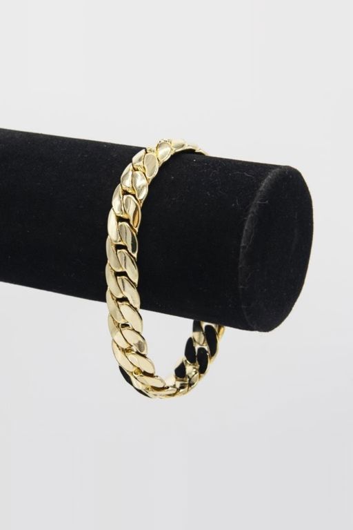 14k Gold Plate Cuban Link Bracelet