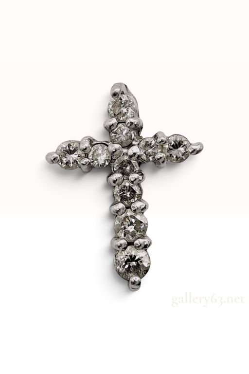 Platinum Diamond Cross Pendant