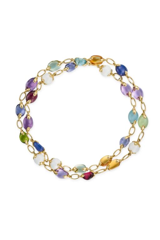 18k Gold Multi-Gem Necklace