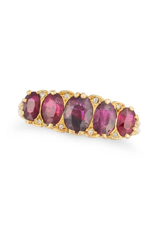 18k Gold Ruby and Diamond Ring
