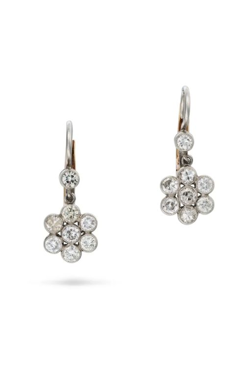 Pair of Diamond Earrings