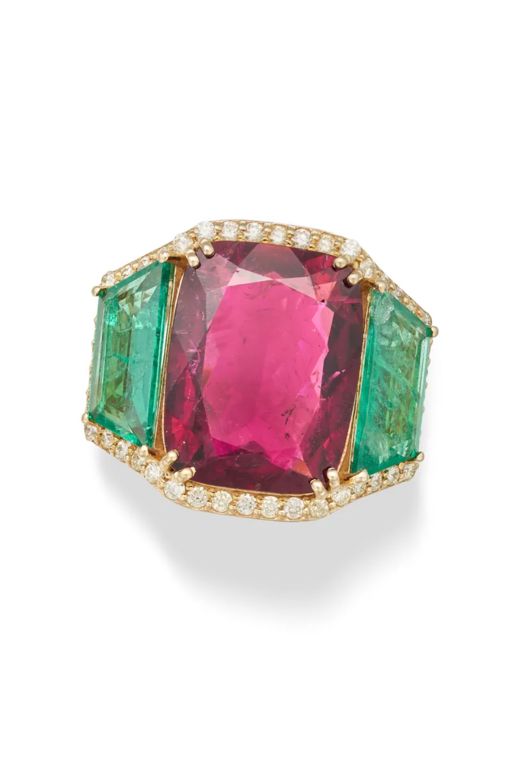 14k Gold Multi-Gem Ring