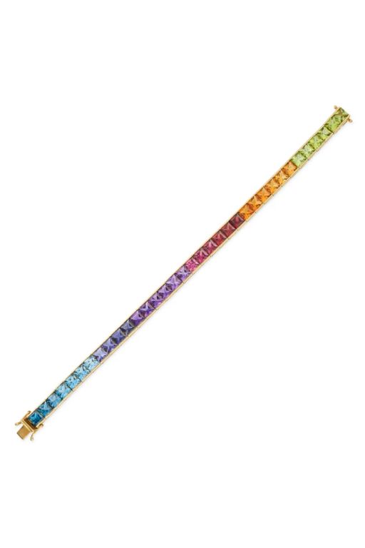 18k Gold Multi-Gem Bracelet