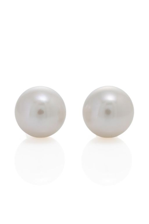 18k White Gold Pearl Stud Earrings