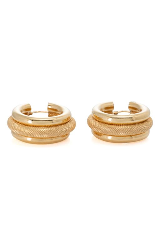 18k Yellow Gold Hoop Earrings