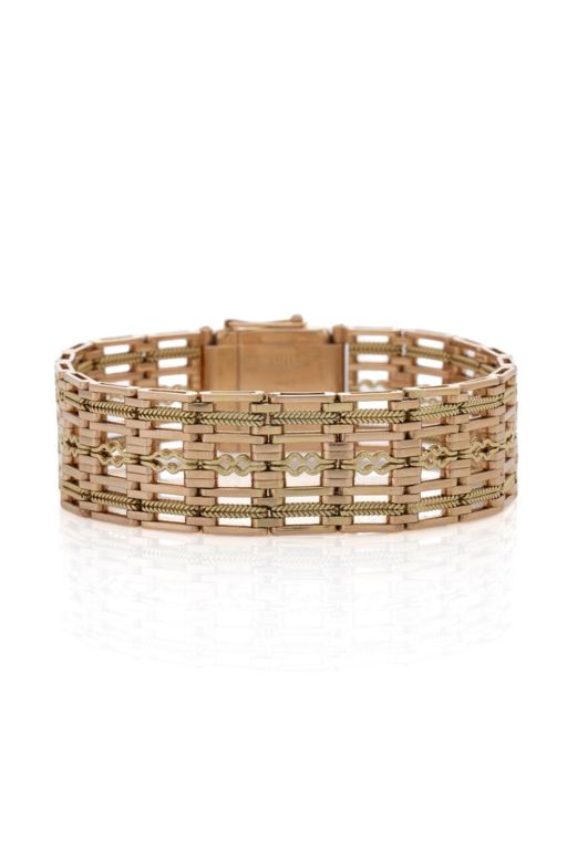 14k Rose and Yellow Gold Link Bracelet