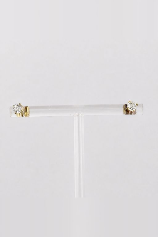 14k Gold Diamond Stud Earrings
